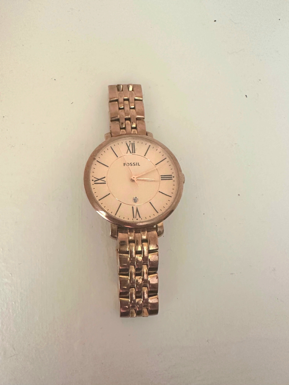 Fossil Women's Jacqueline Rose Gold Watch (ES3435)